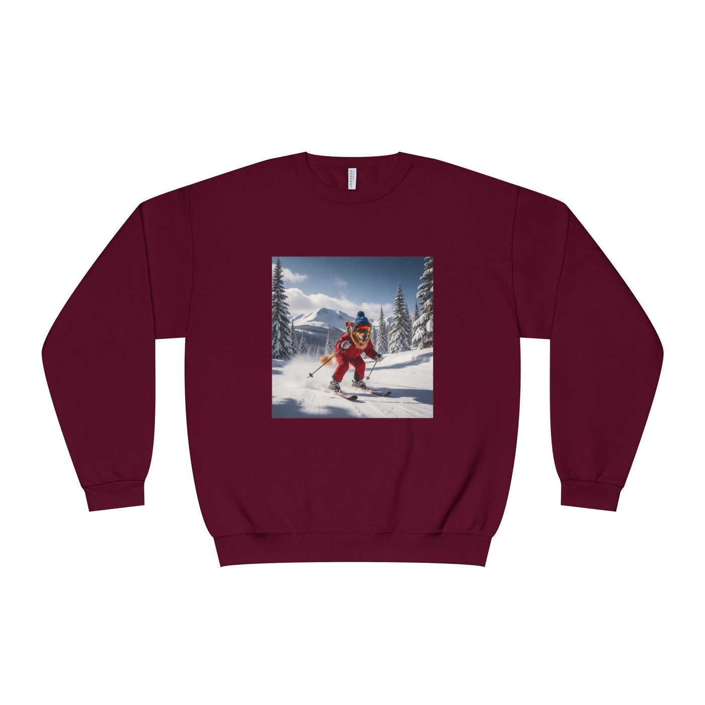 Skiing Dog Unisex NuBlend® Crewneck Sweatshirt