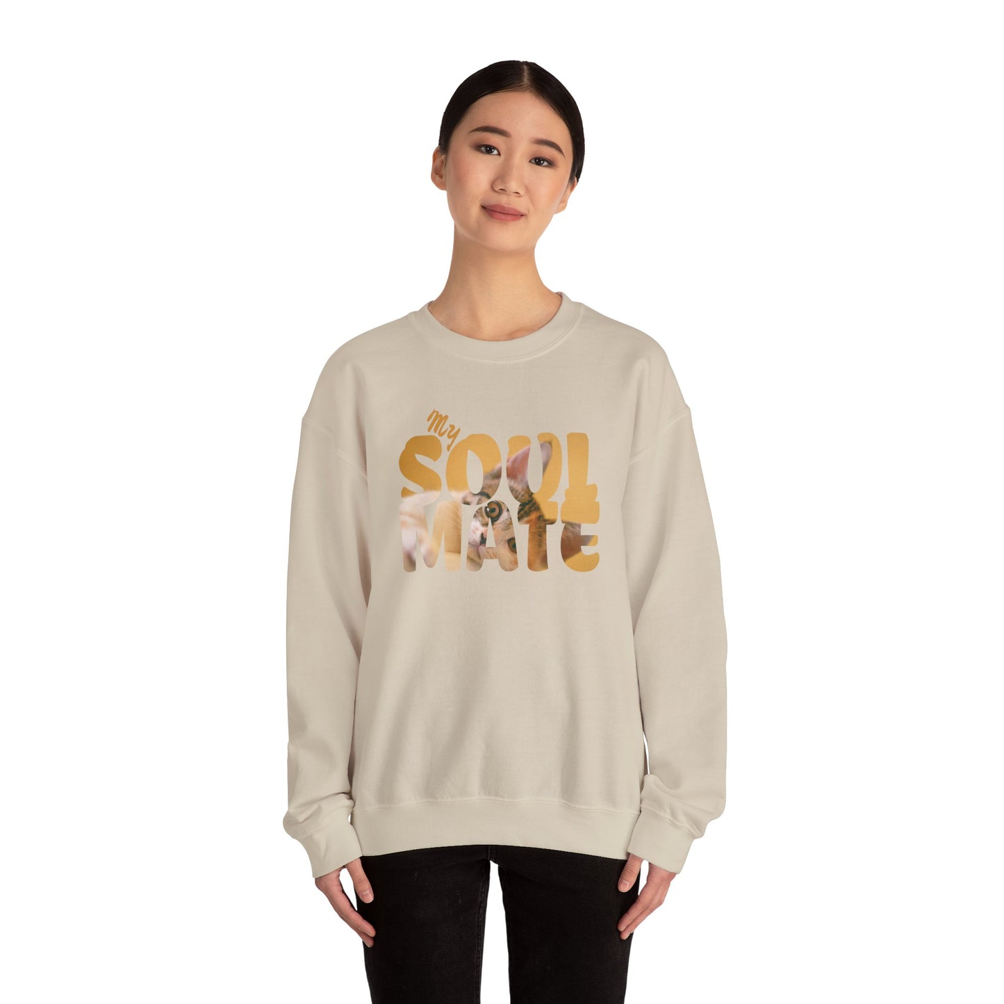 Cat My Soulmate Unisex Crewneck Sweatshirt