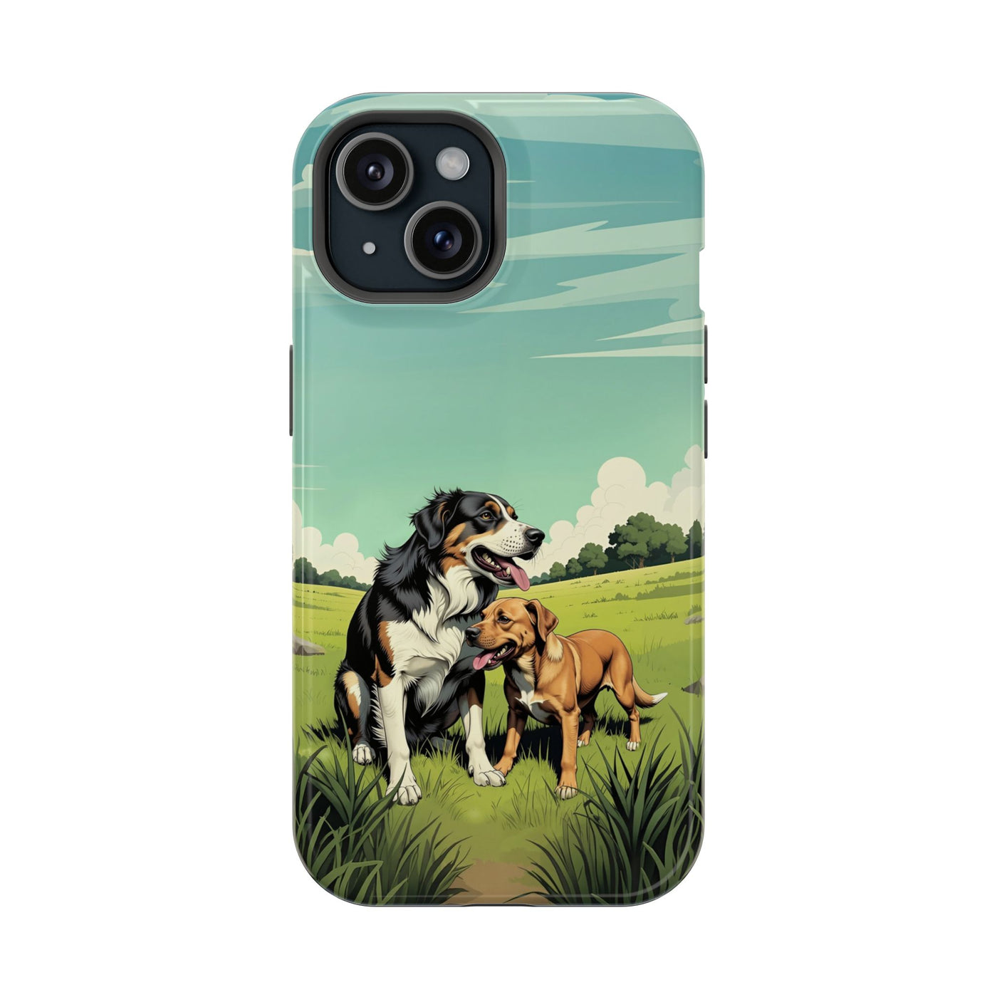 Dog Lovers' Magnetic Impact-Resistant Phone Case comic style 3, Cute Dog Design, Pet Owner Gift, Animal Lover Accessory, Birthday Gift for Dog Lovers