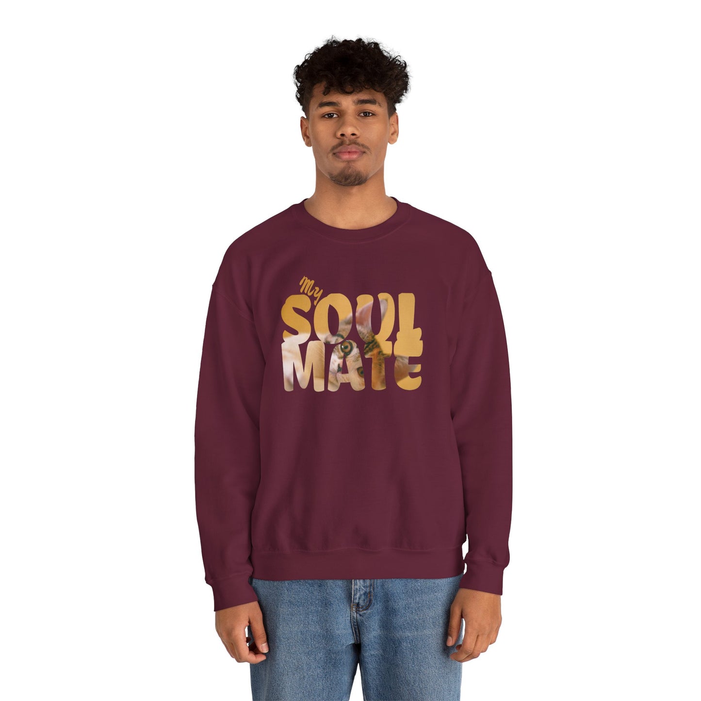 Cat My Soulmate Unisex Crewneck Sweatshirt