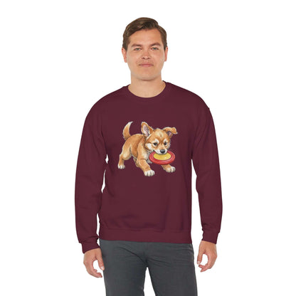 Watercolor Dog painting Unisex Crewneck Sweatshirt style 5