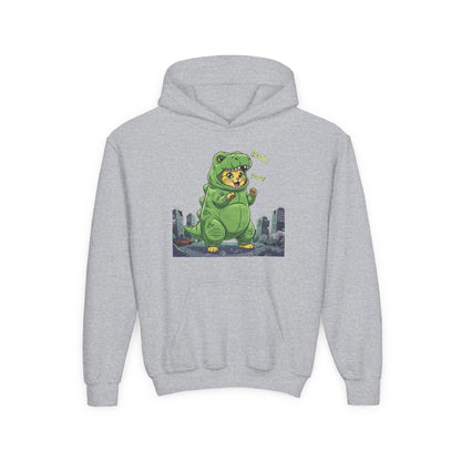 Cat cosplay Godzilla Unisex Kids Hoodie style 2