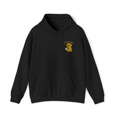 Coffee Time Dog Embroidered style 3 Unisex Pullover Hoodie