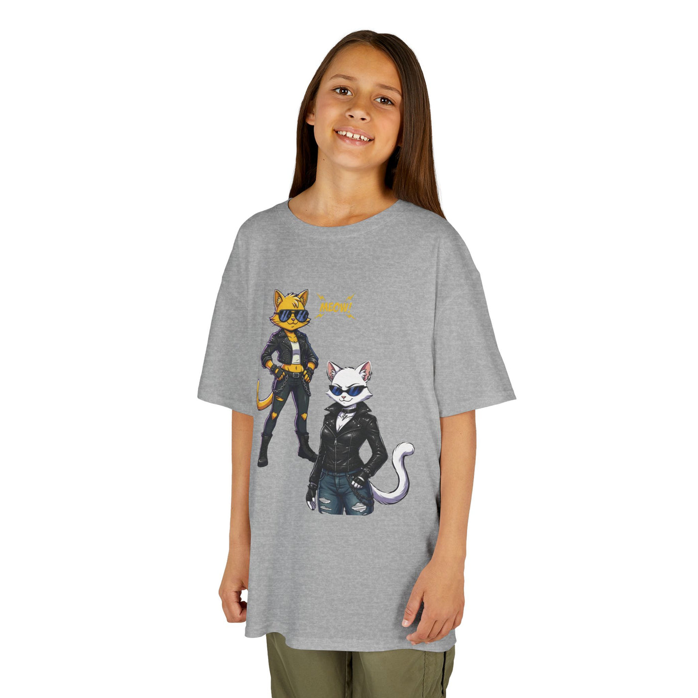 Cool Cat Girls Unisex Kids Heavy Cotton™ Tee