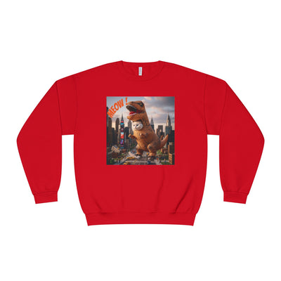 Tyrannosaurus Cat in city style 1 Unisex NuBlend® Crewneck Sweatshirt