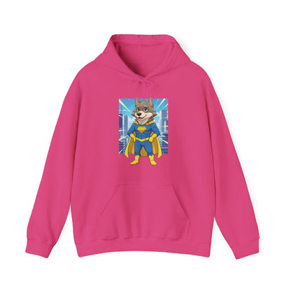 Dog cosplay Superman Funny Design Unisex Hoodie style 1