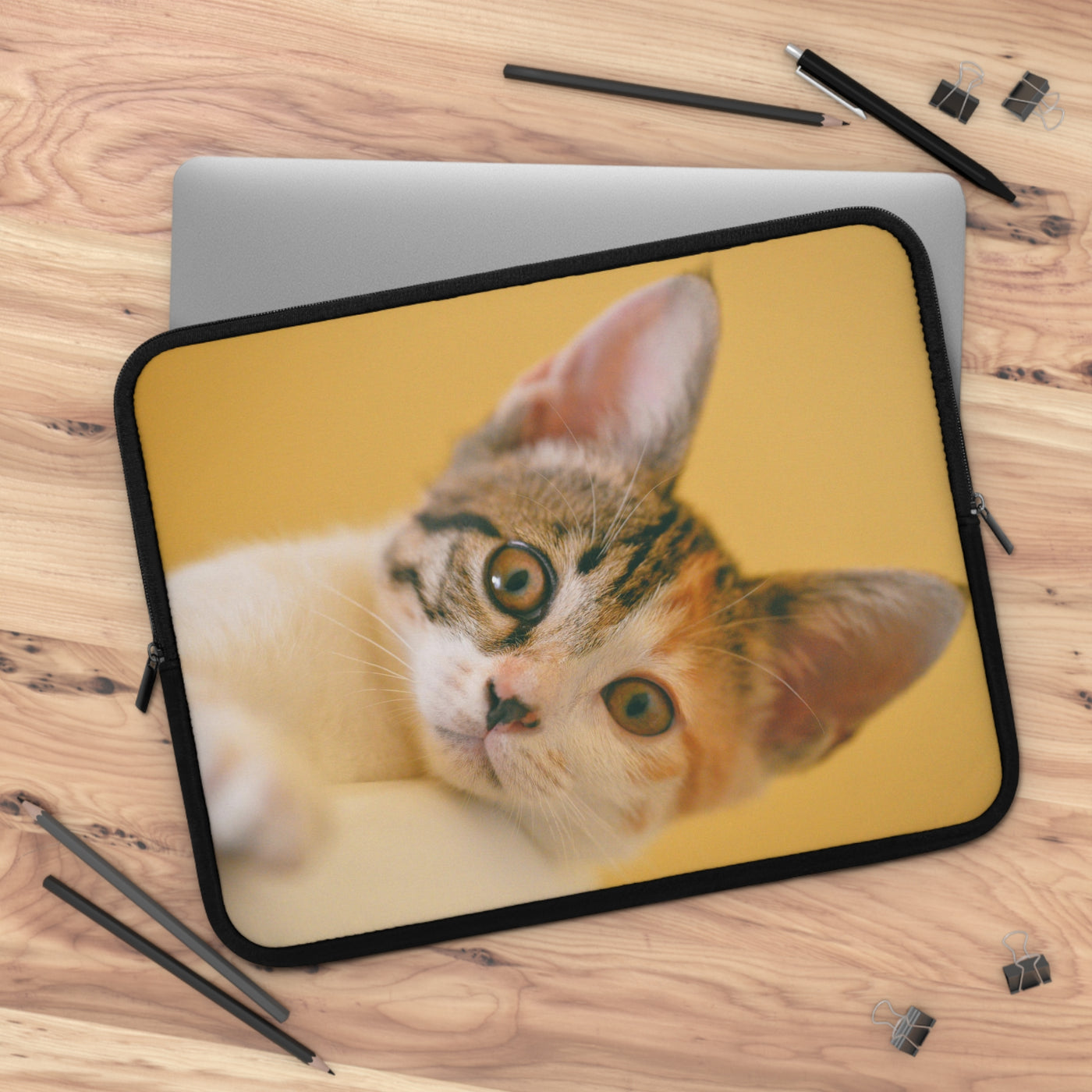 Cute Cat style 1 Laptop Sleeve, Pet Lover Gift, Stylish Computer Case, Birthday Present, Fun Travel Accessory