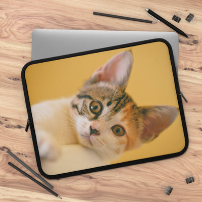 Cute Cat style 1 Laptop Sleeve, Pet Lover Gift, Stylish Computer Case, Birthday Present, Fun Travel Accessory