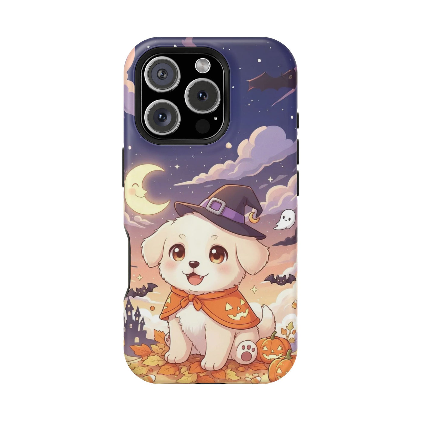 Halloween cute puppy anime style 2 Magnetic Impact-Resistant Phone Case, Cute Dog Design, Pet Owner Gift, Animal Lover Accessory, Birthday Gift for Dog Lovers