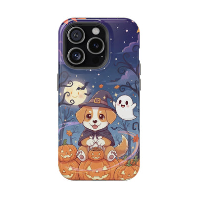 Halloween cute puppy anime style 3 Magnetic Impact-Resistant Phone Case, Cute Dog Design, Pet Owner Gift, Animal Lover Accessory, Birthday Gift for Dog Lovers