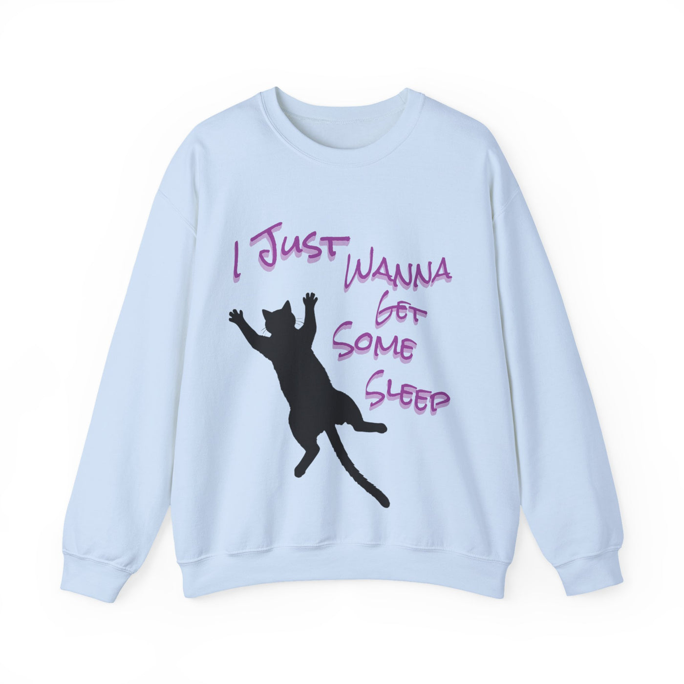 I Just Wanna Get Some Sleep Cat Graphic Unisex Crewneck Sweatshirt