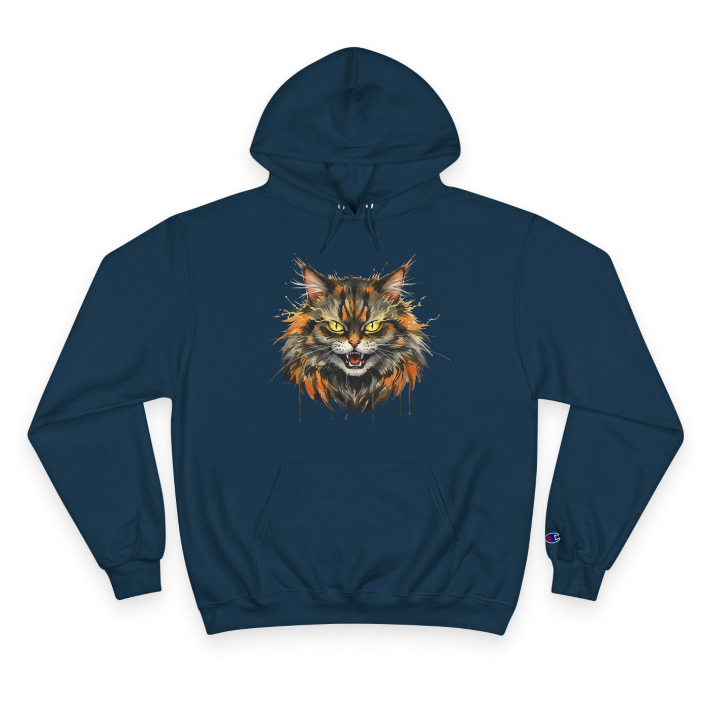 Mad Cat style 1 Men and Women Champion Hoodie
