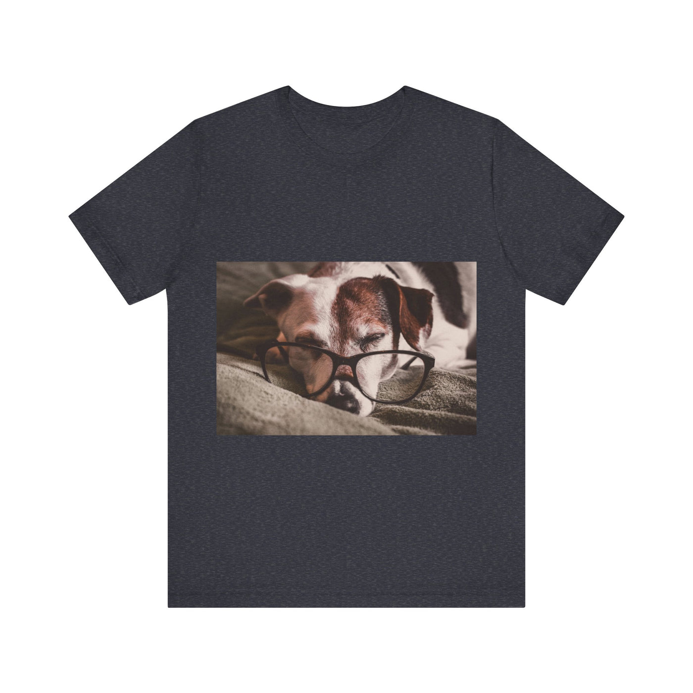Dog wear glasses - Unisex Jersey Short Sleeve Tee