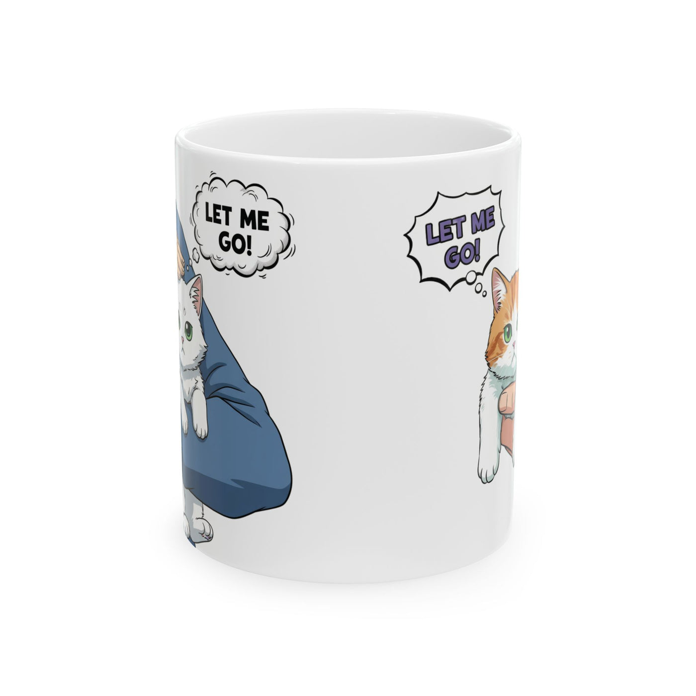Let Me Go! Cute Cat Ceramic Mug 11oz