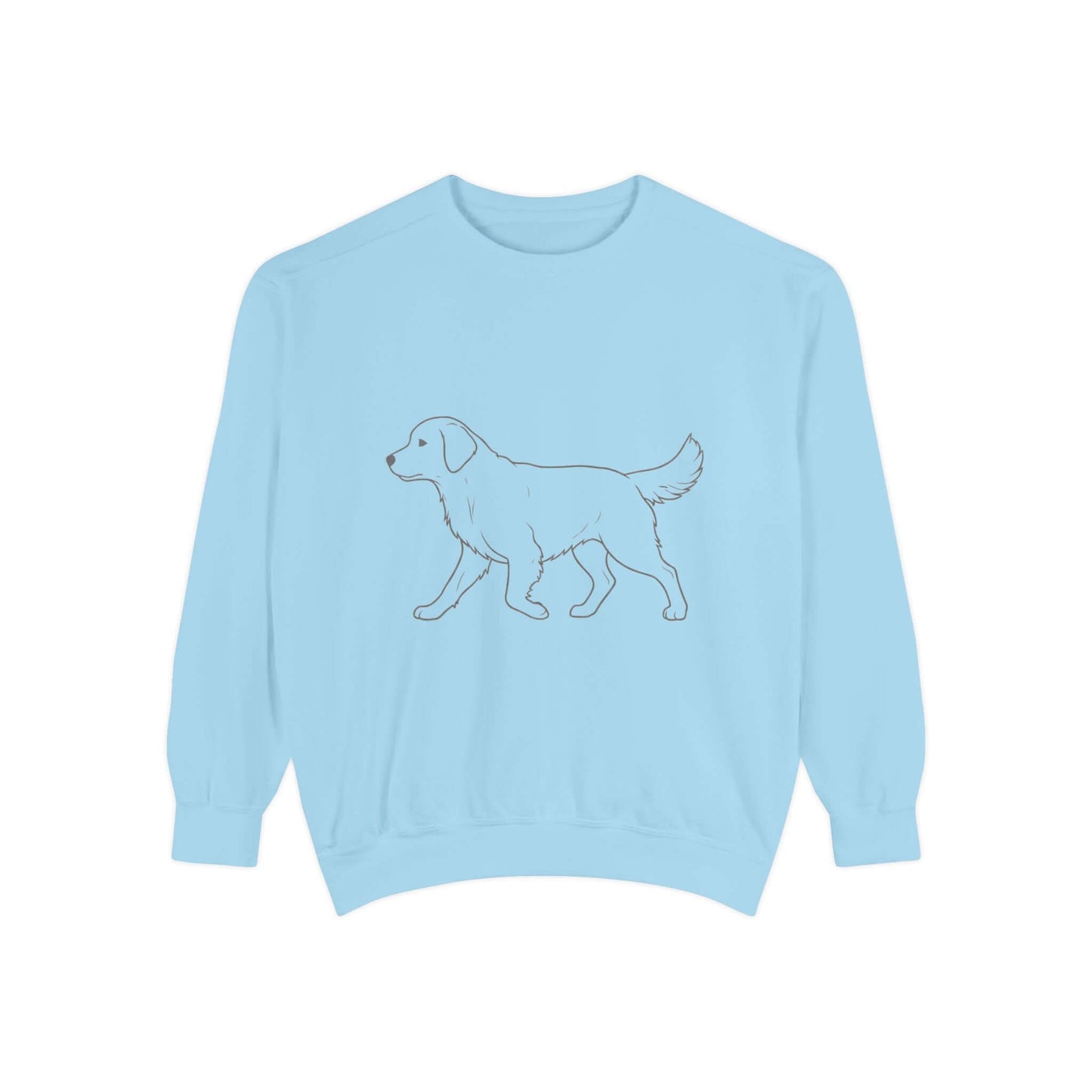 Walking Dog Shadow Cozy Graphic Unisex Crewneck Sweatshirt style 1