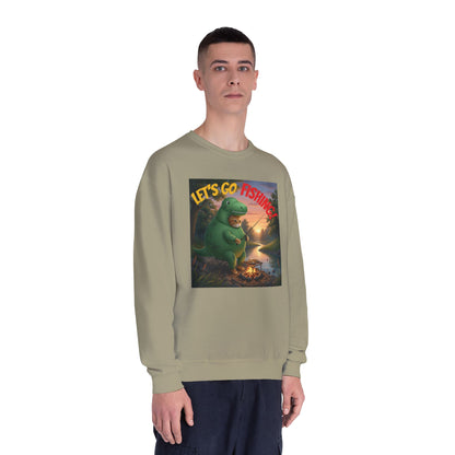 Crocodile Cat Fishing Unisex NuBlend Sweatshirt style 3