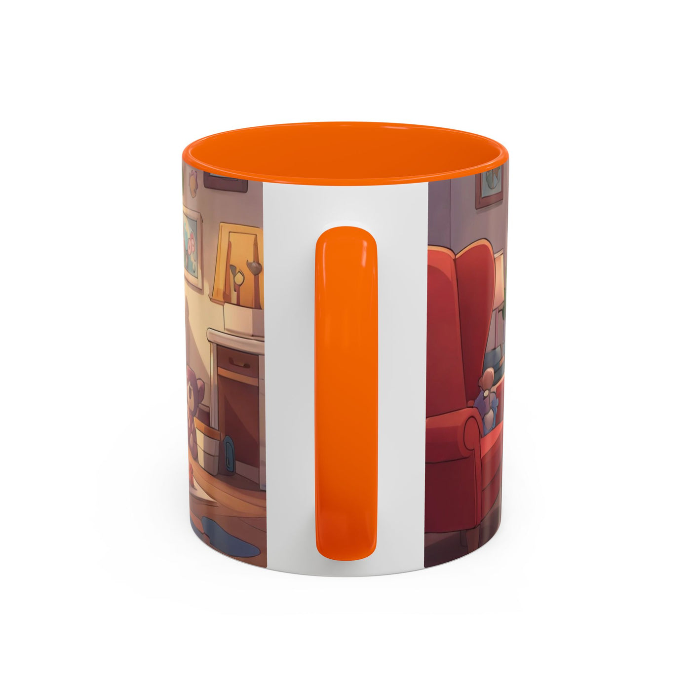 Super Pup Coffee Mug - Cute Puppy in Superhero Costume Accent Mug 11oz