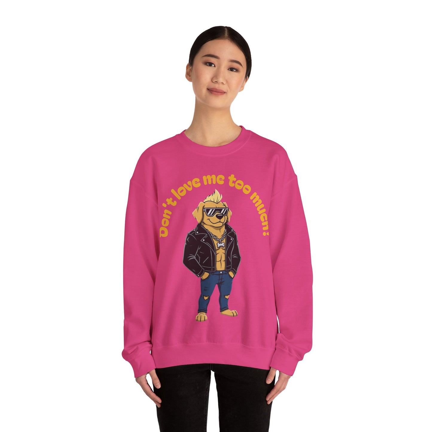 Cool Dog Unisex Heavy Blend Crewneck Sweatshirt style 2