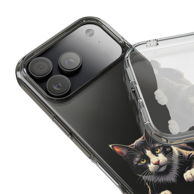 Cat Lover Impact-Resistant Clear Phone Case, Pet Gift, Durable Cat Design, Cute Phone Cover, Unique Cat Art, Animal Lover Accessory