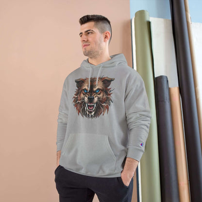 Angry Dog Men and Women Champion Hoodie style 3