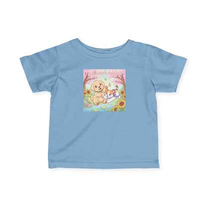 Puppy & Kitten Best Friends Infant Baby T-Shirt style 1