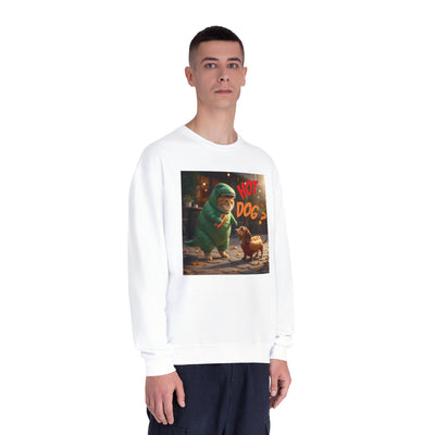 Tyrannosaurus Cat & Hot Dog Unisex NuBlend® Crewneck Sweatshirt