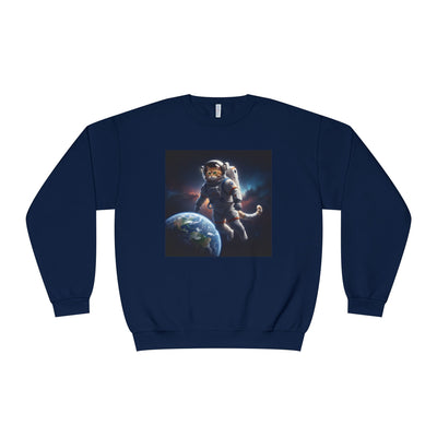 Space Cat style 3 Unisex NuBlend® Crewneck Sweatshirt