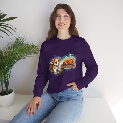 Watercolor Dog painting Unisex Crewneck Sweatshirt style 3