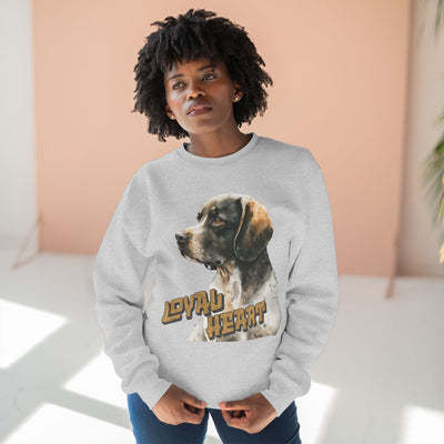 "Loyal Heart" Dog Lover style 4 Unisex Crewneck Sweatshirt
