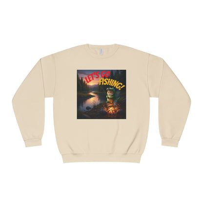 Crocodile Cat Fishing Unisex NuBlend Sweatshirt style 1