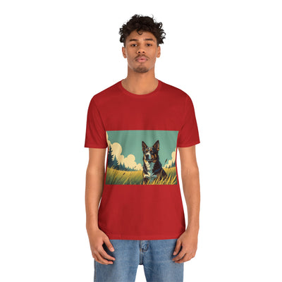 Adorable Dog comic style 3 Unisex Soft Tee| Cute Dog Lover's Shirt, Animal Graphic T-Shirt, Pet Themed Gift, Casual Wear