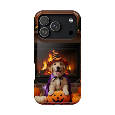 Halloween cute puppy photo style 1 Magnetic Impact-Resistant Phone Case, Cute Dog Design, Pet Owner Gift, Animal Lover Accessory, Birthday Gift for Dog Lovers