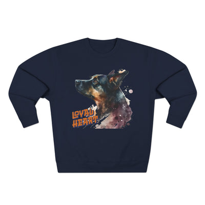 "Loyal Heart" Dog Lover style 1 Unisex Crewneck Sweatshirt