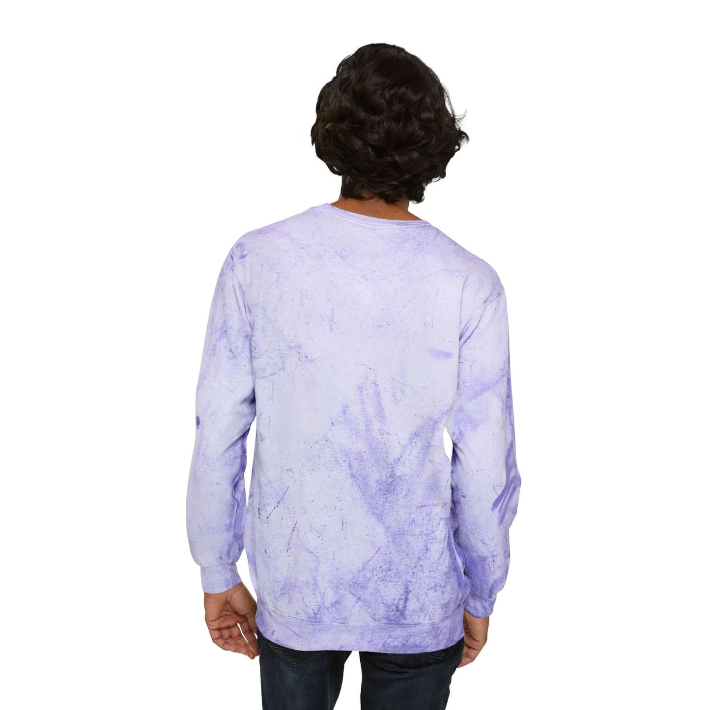 Let Me Go Cat Cozy Crewneck Sweatshirt Tie-Dye style 3