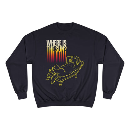Where is the Sun - Dog Champion Unisex Crewneck Sweatshirt