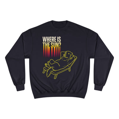 Where is the Sun? Dog Graphic Champion Unisex Crewneck Sweatshirt