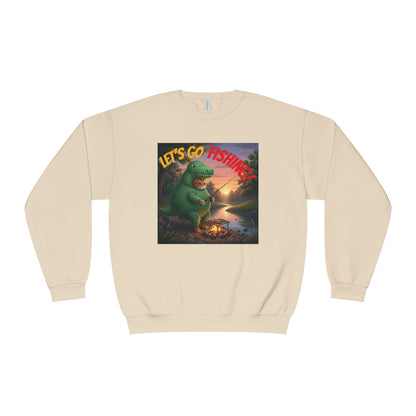 Crocodile Cat Fishing Unisex NuBlend Sweatshirt style 3