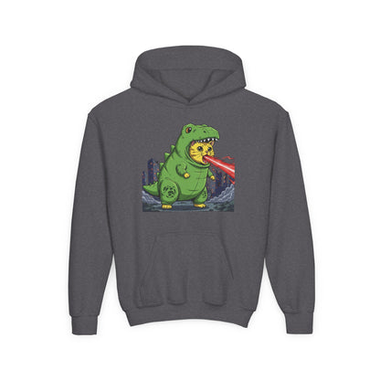 Cat cosplay Godzilla Unisex Kids Hoodie style 4