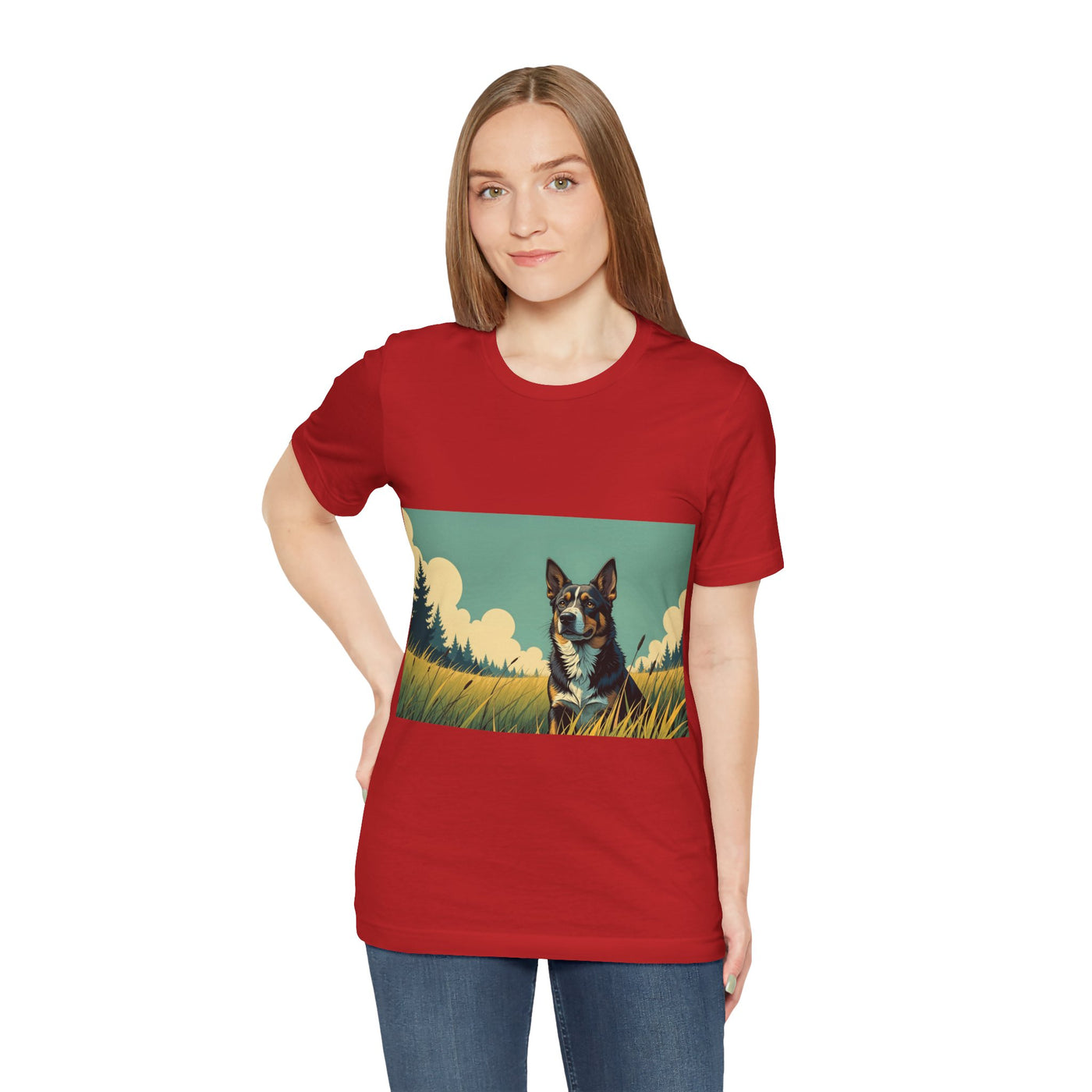 Adorable Dog comic style 3 Unisex Soft Tee| Cute Dog Lover's Shirt, Animal Graphic T-Shirt, Pet Themed Gift, Casual Wear