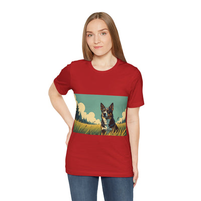Adorable Dog comic style 3 Unisex Soft Tee| Cute Dog Lover's Shirt, Animal Graphic T-Shirt, Pet Themed Gift, Casual Wear