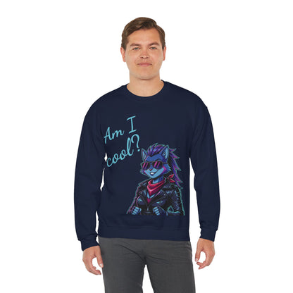 Cool Cat Unisex Heavy Blend Crewneck Sweatshirt style 2