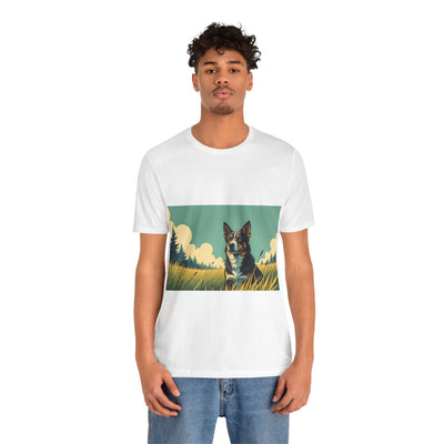 Adorable Dog comic style 3 Unisex Soft Tee| Cute Dog Lover's Shirt, Animal Graphic T-Shirt, Pet Themed Gift, Casual Wear