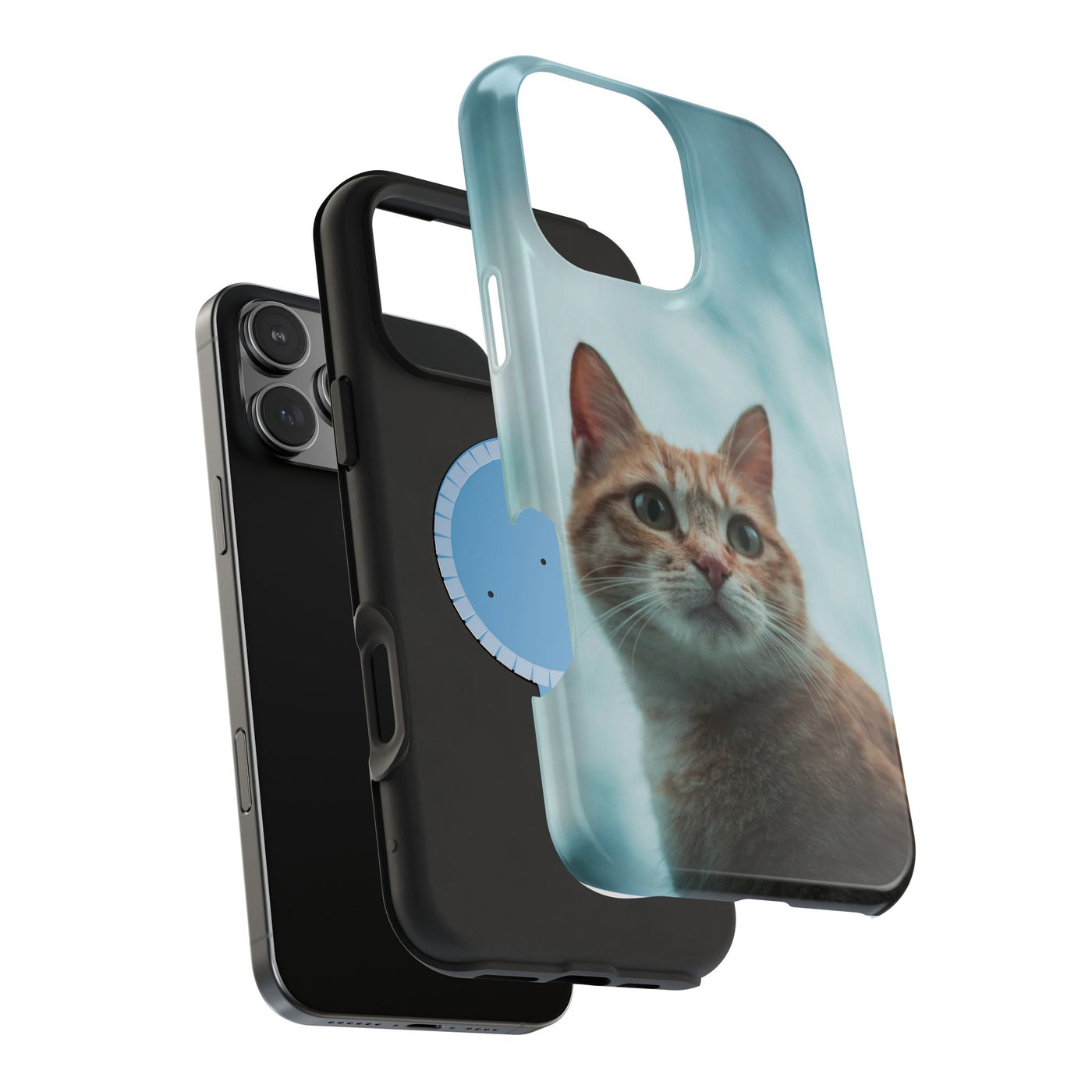 Cute Cat Magnetic Phone Case style 1 - Durable Pet Lover Gift, Impact-Resistant, Cat-Themed Accessories, Unique Pet Gifts, Birthday Gifts