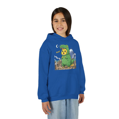 Cat cosplay Godzilla style 1 Unisex Kids Hoodie - Fun & Cozy Heavy Blend Sweatshirt with Cute Design