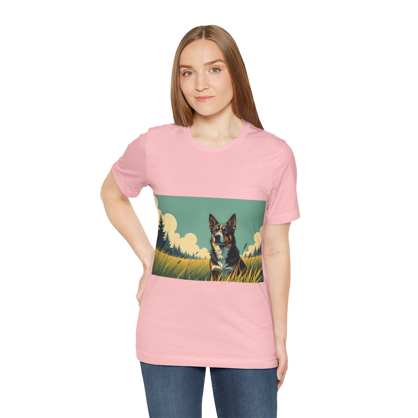 Adorable Dog comic style 3 Unisex Soft Tee| Cute Dog Lover's Shirt, Animal Graphic T-Shirt, Pet Themed Gift, Casual Wear