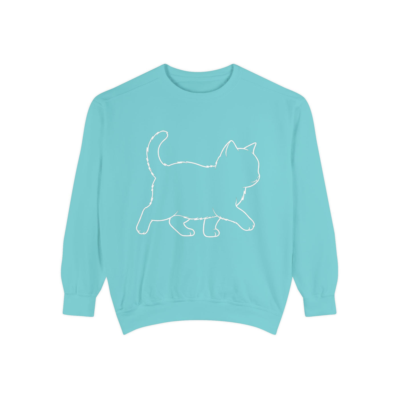 Walking Cat Shadow style 1 Cozy Graphic Unisex Crewneck Sweatshirt