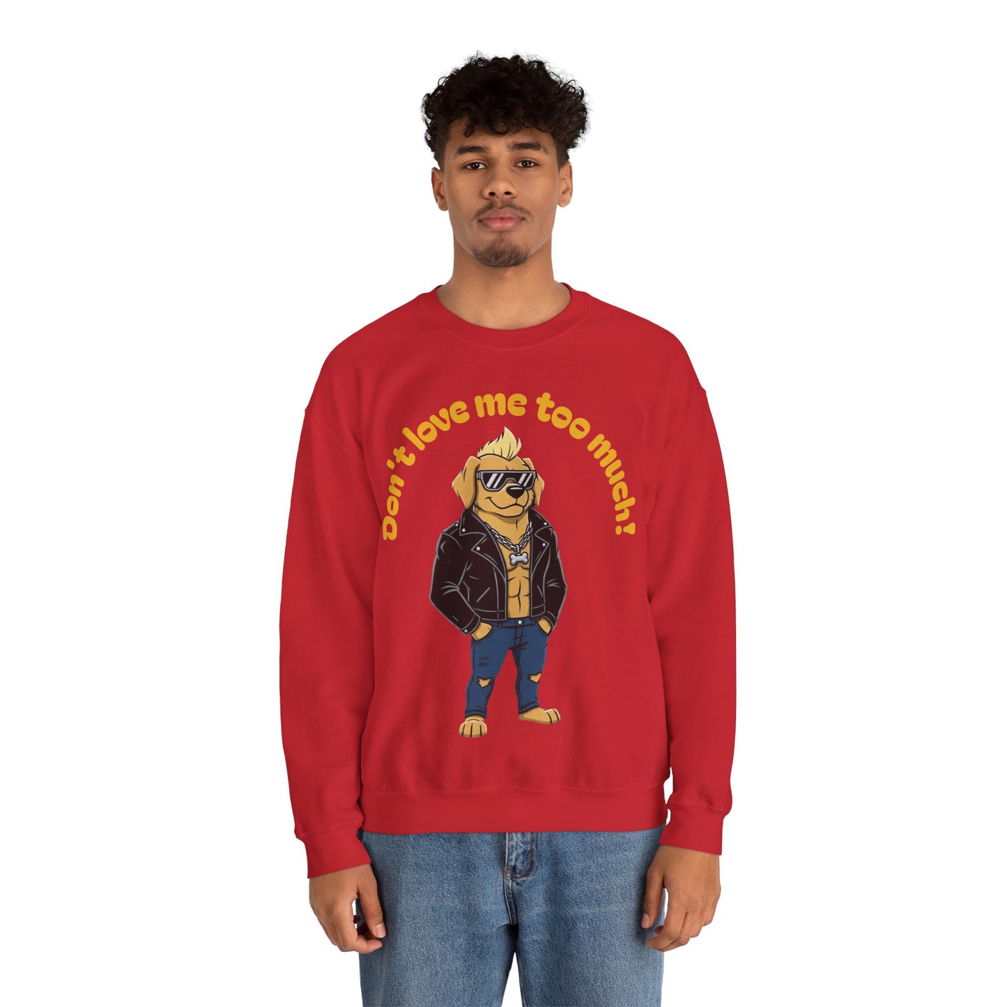 Cool Dog Unisex Heavy Blend Crewneck Sweatshirt style 2