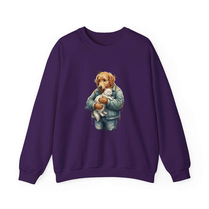 Watercolor Dog painting Unisex Crewneck Sweatshirt style 6
