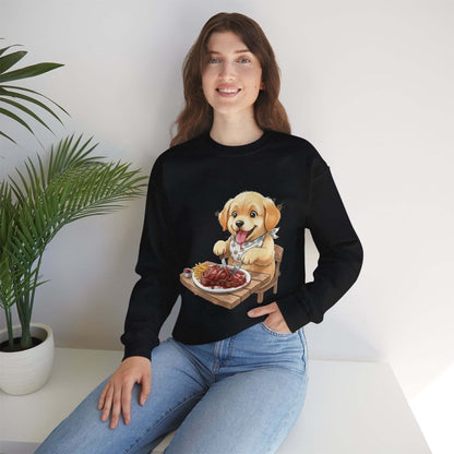 Watercolor Dog painting Unisex Crewneck Sweatshirt style 1