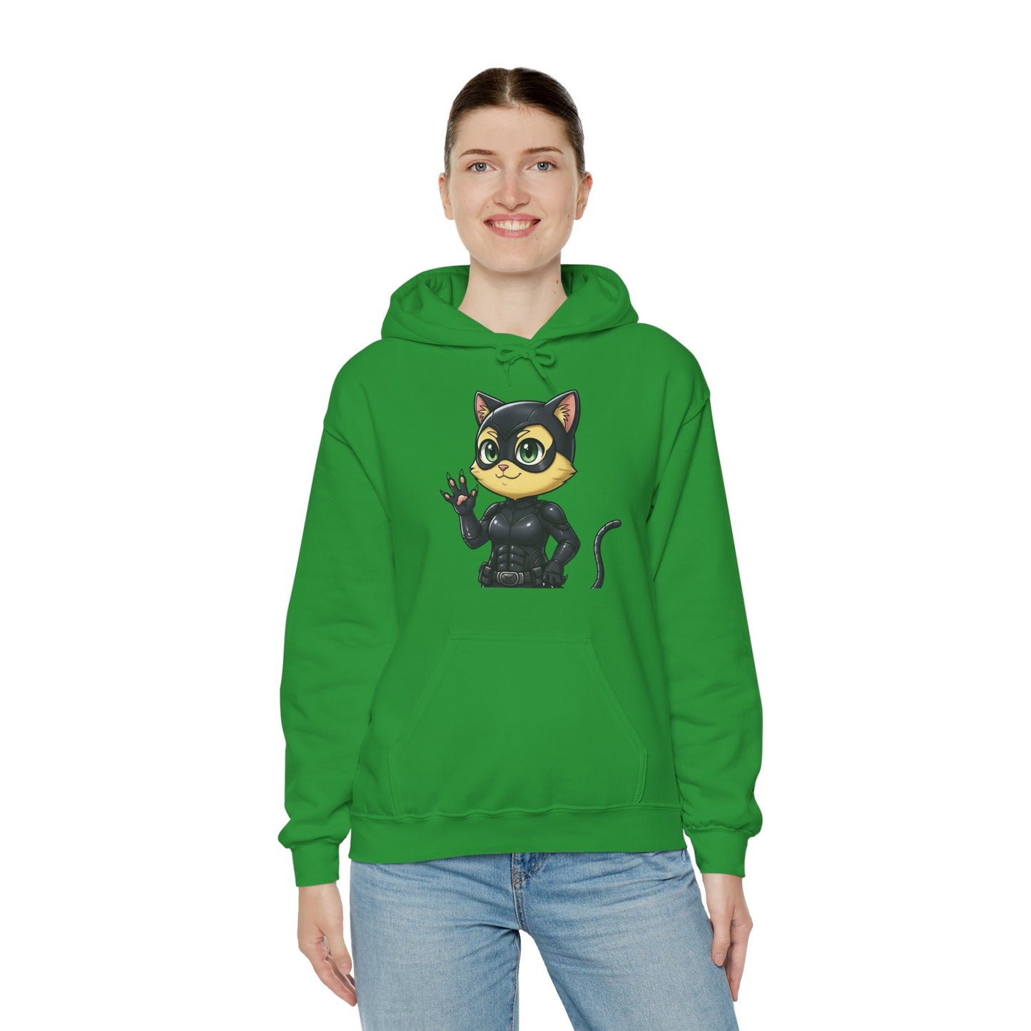 Cat cosplay Cat Woman Funny Design Unisex Hoodie style 2
